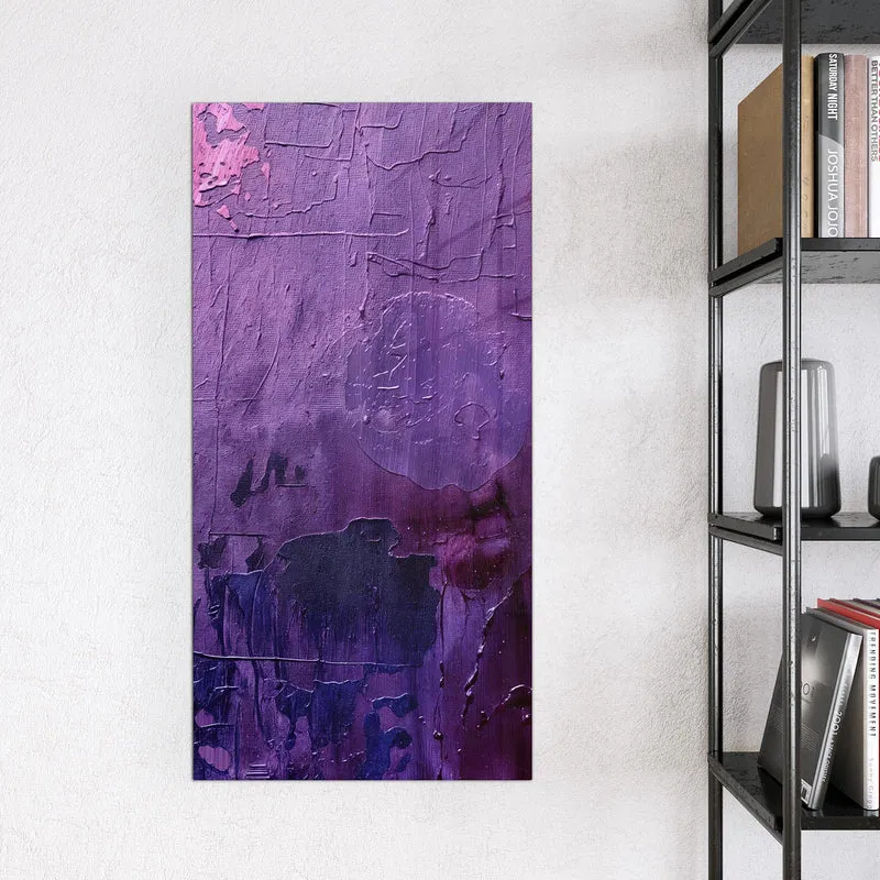 Glas Magnettafel - Violette Farbschichten