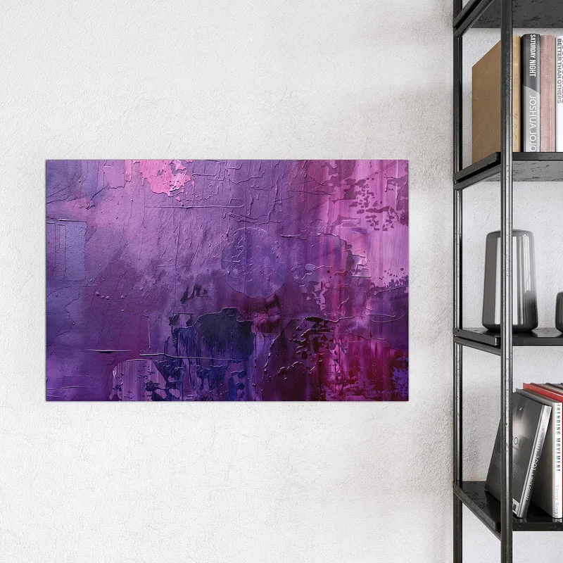 Glas Magnettafel - Violette Farbschichten
