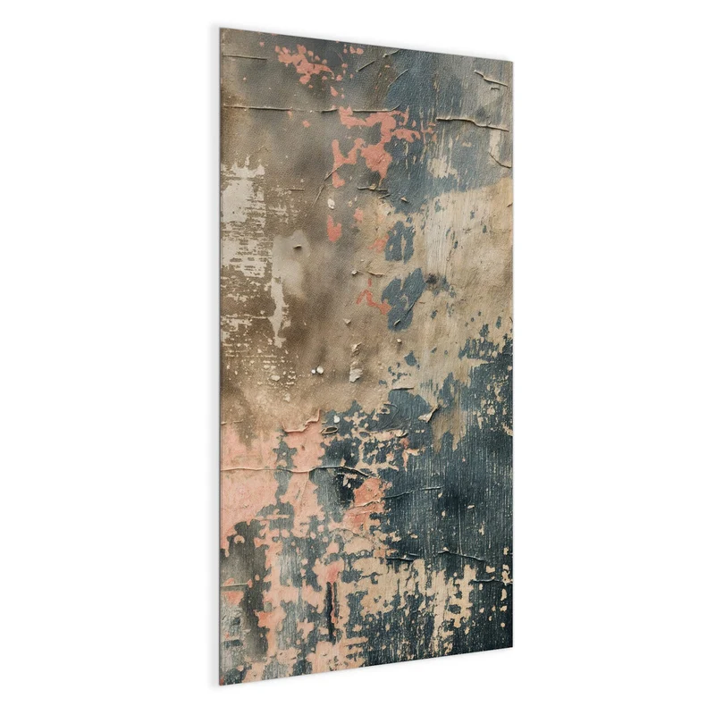 Glas Magnettafel - Rissige Farbschichten