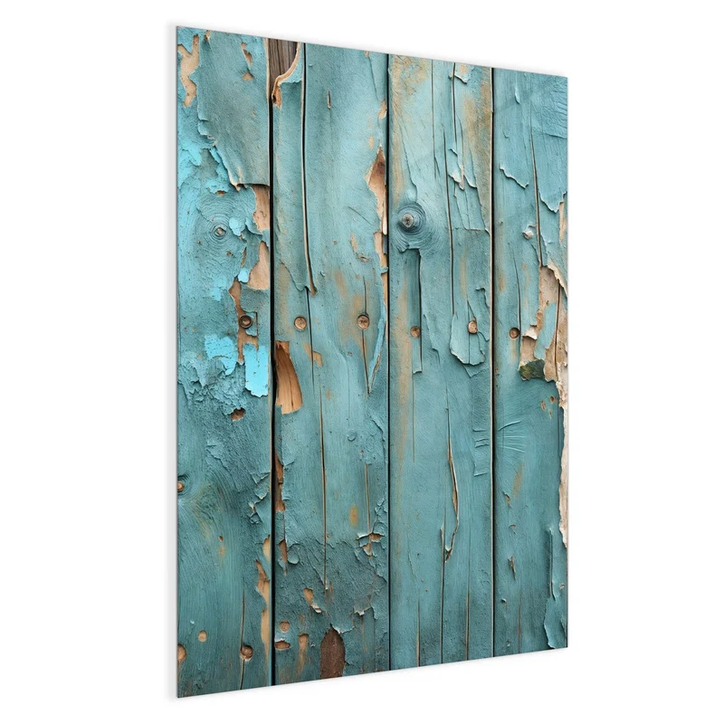 Glas Magnettafel - Abblätternde Holzplanken