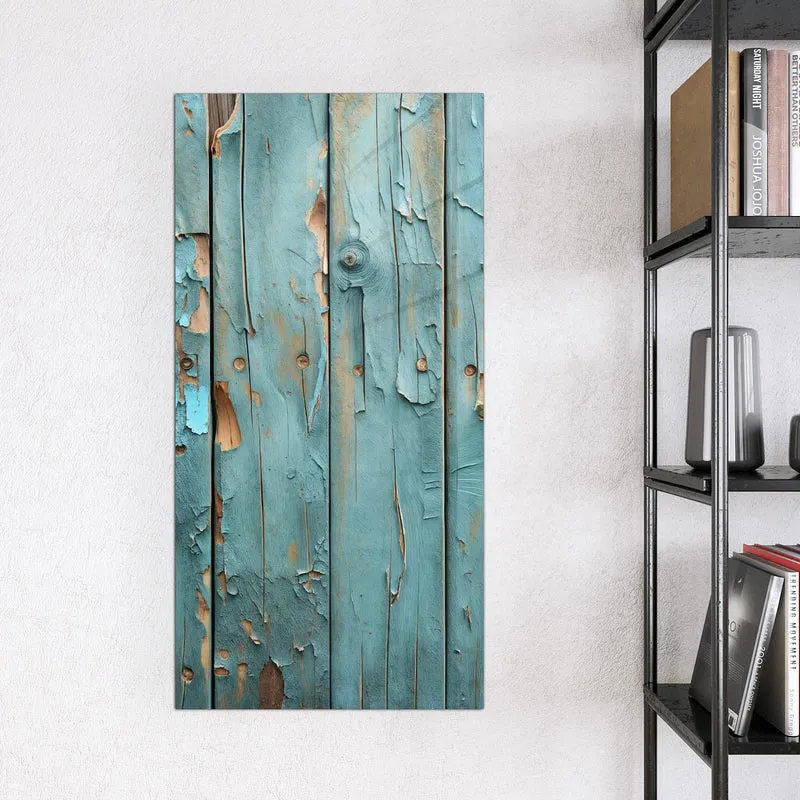 Glas Magnettafel - Abblätternde Holzplanken