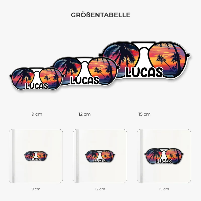 Sonnenbrille - Personalisiertes Geschenk | Acryl Magnet Frauen Männer