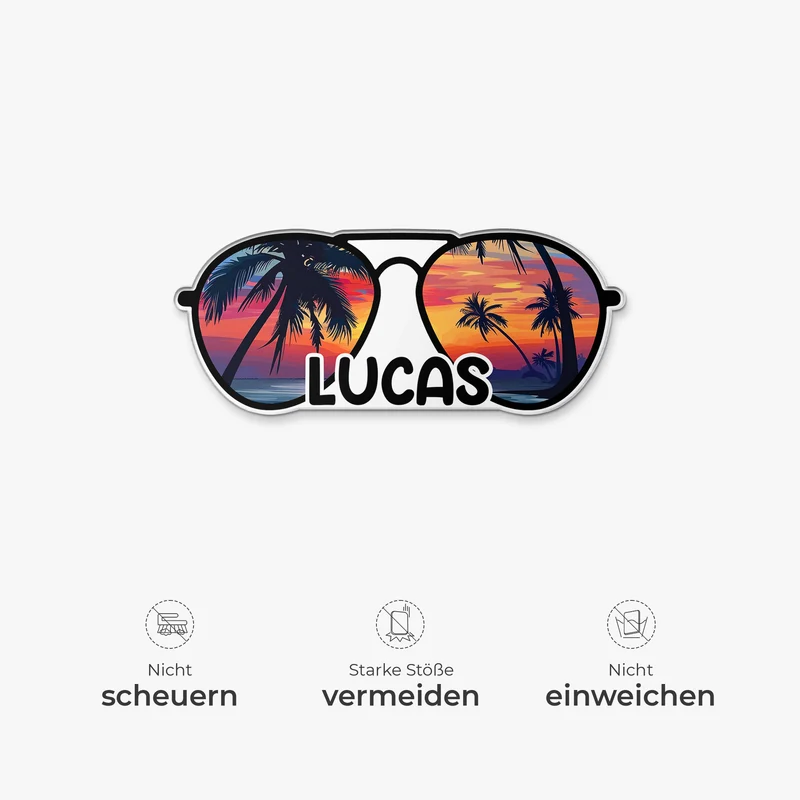 Sonnenbrille - Personalisiertes Geschenk | Acryl Magnet Frauen Männer