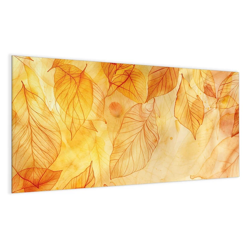 Glas Magnettafel - Durchscheinendes Laub