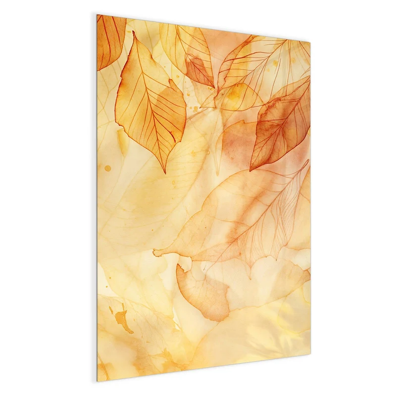 Glas Magnettafel - Durchscheinendes Laub