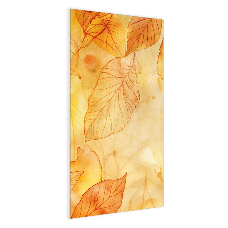 Glas Magnettafel - Durchscheinendes Laub