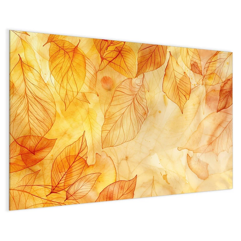 Glas Magnettafel - Durchscheinendes Laub