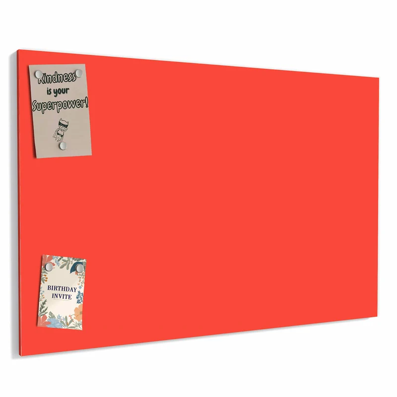 Metall Magnettafel - Tomatenrot