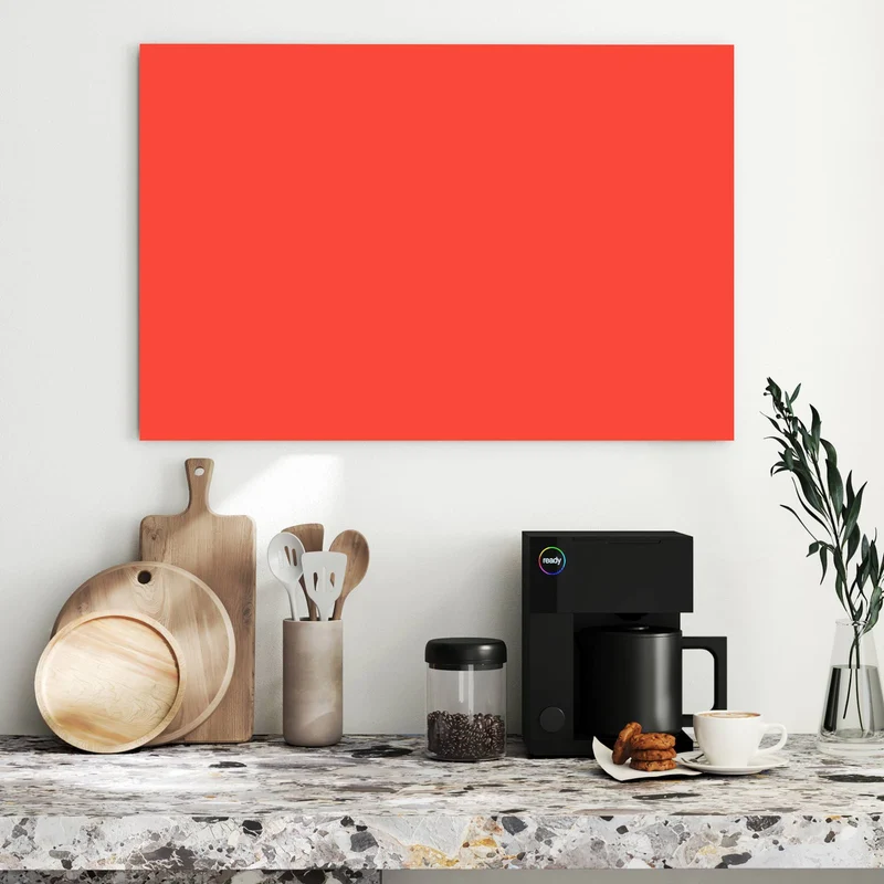 Metall Magnettafel - Tomatenrot