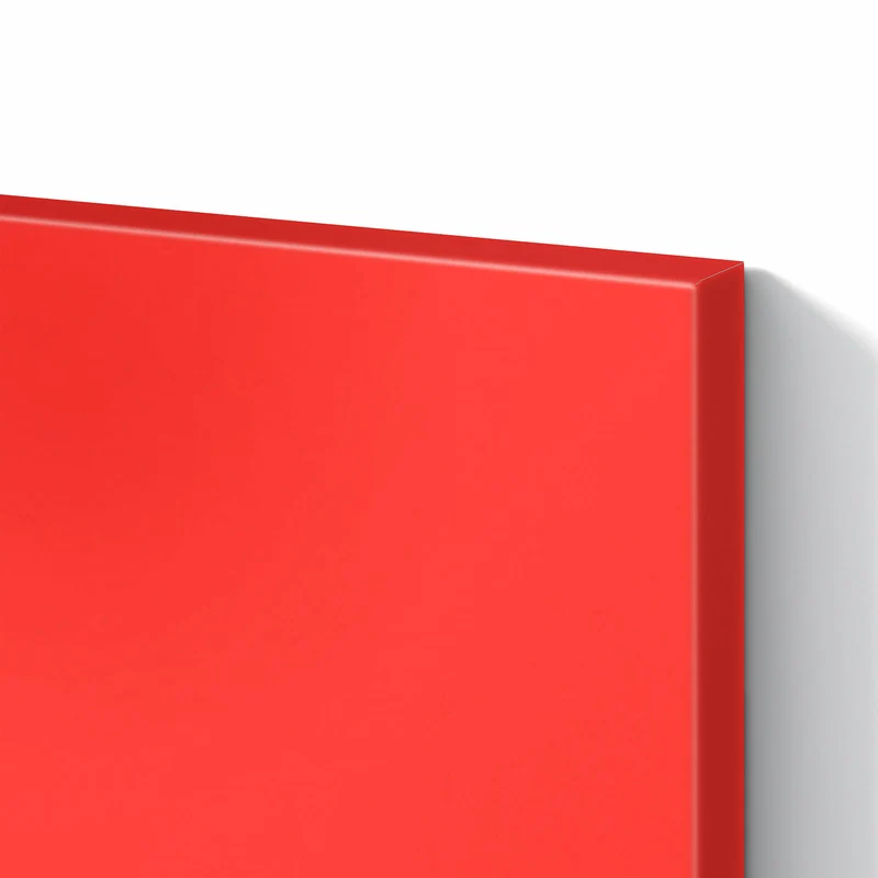 Metall Magnettafel - Feuerrot