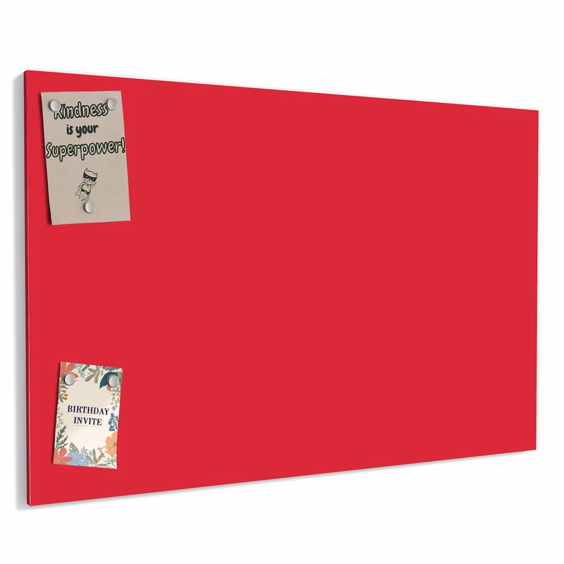 Metall Magnettafel - Pinkroter Hintergrund