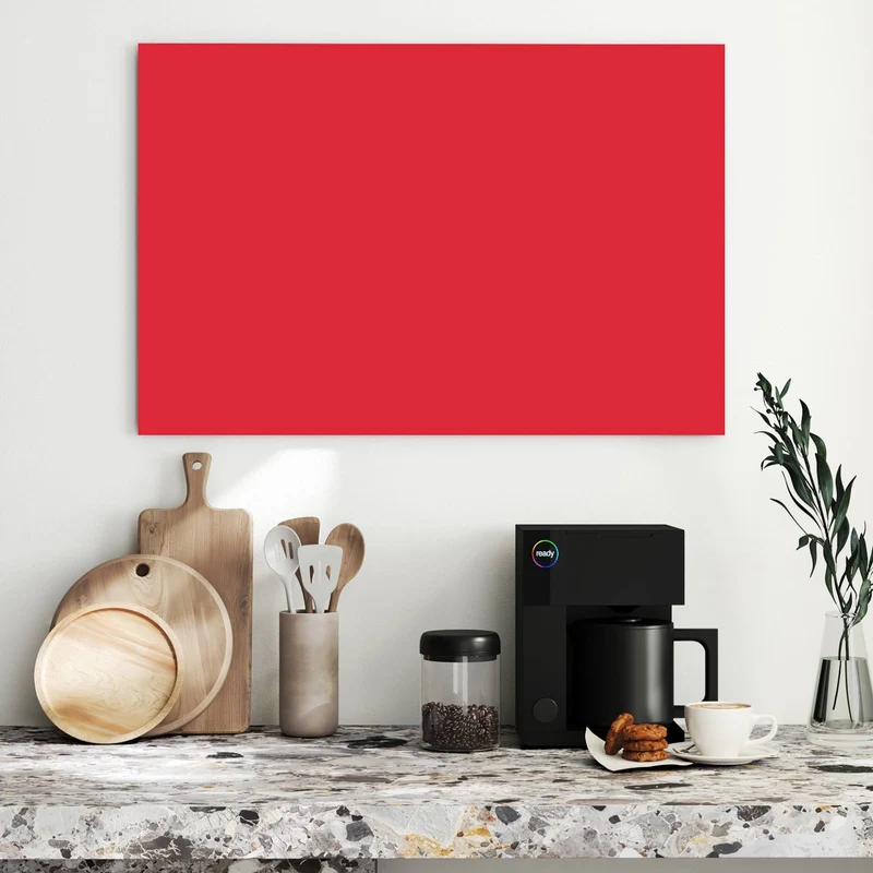 Metall Magnettafel - Pinkroter Hintergrund