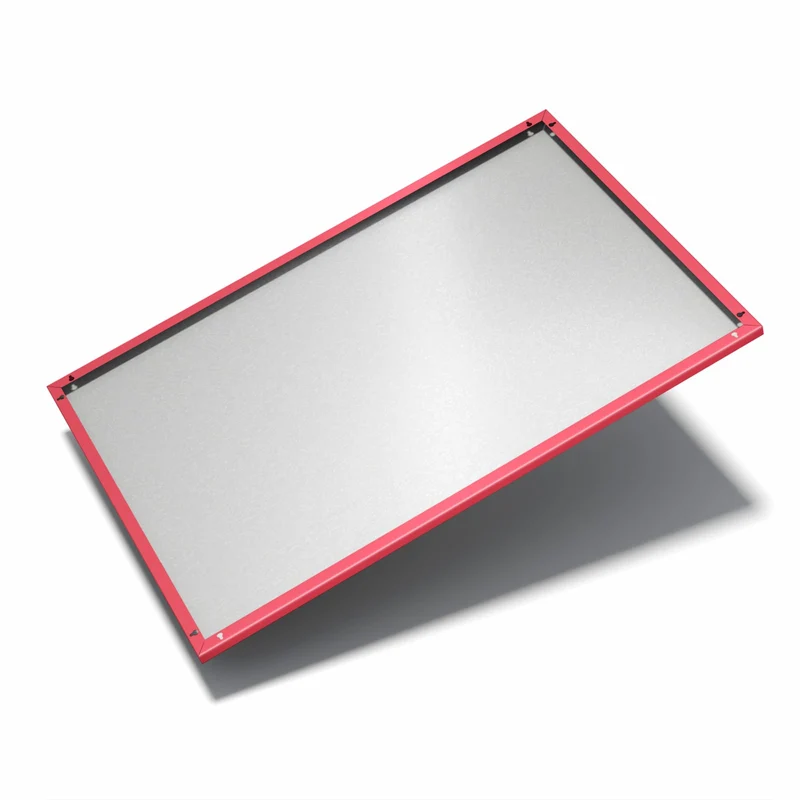 Metall Magnettafel - Pinkroter Hintergrund