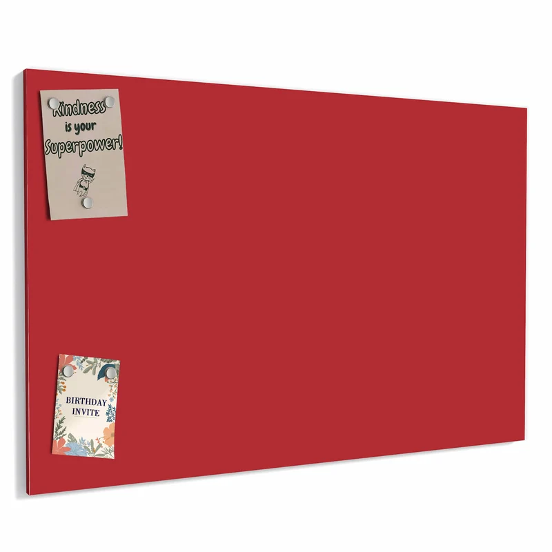 Metall Magnettafel - Kirschrot