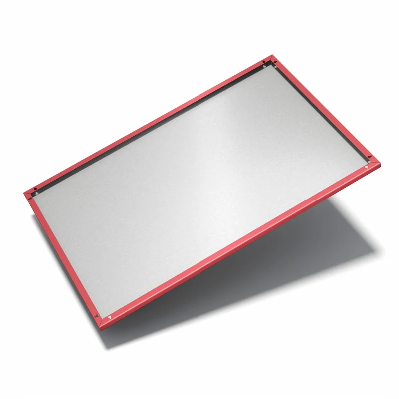 Metall Magnettafel - Kirschrot