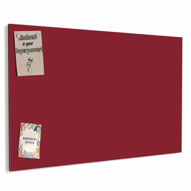 Metall Magnettafel - Burgunderrot