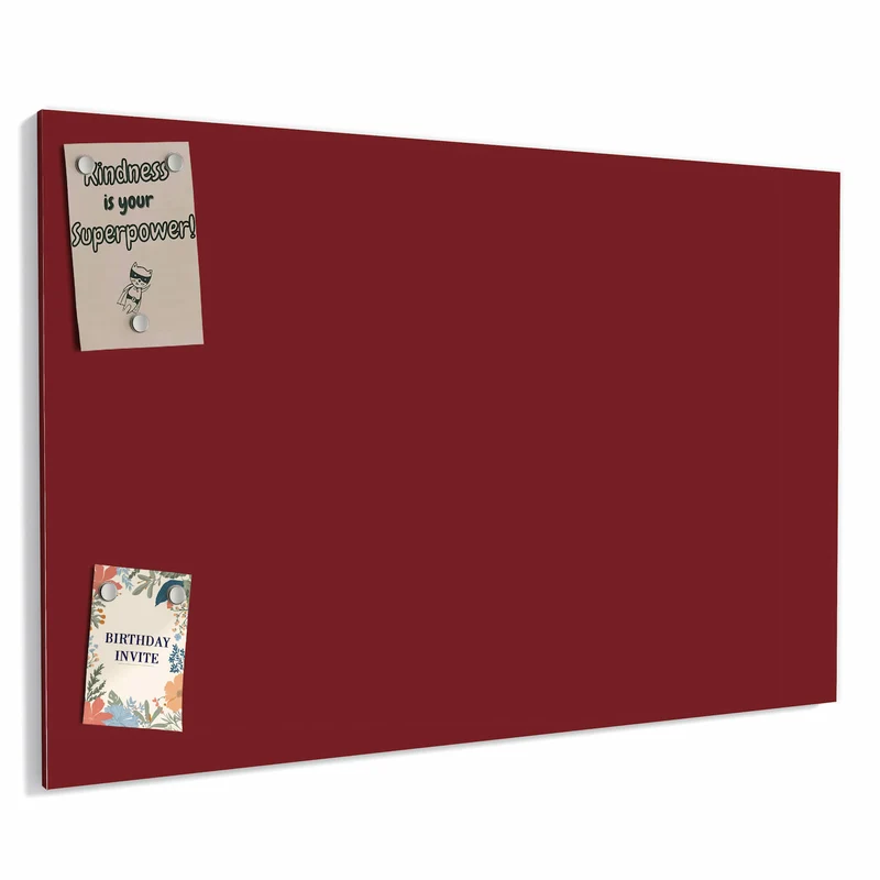 Metall Magnettafel - Bordeauxrot
