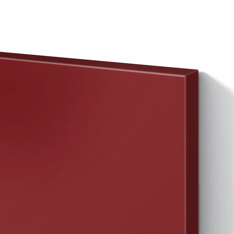 Metall Magnettafel - Bordeauxrot