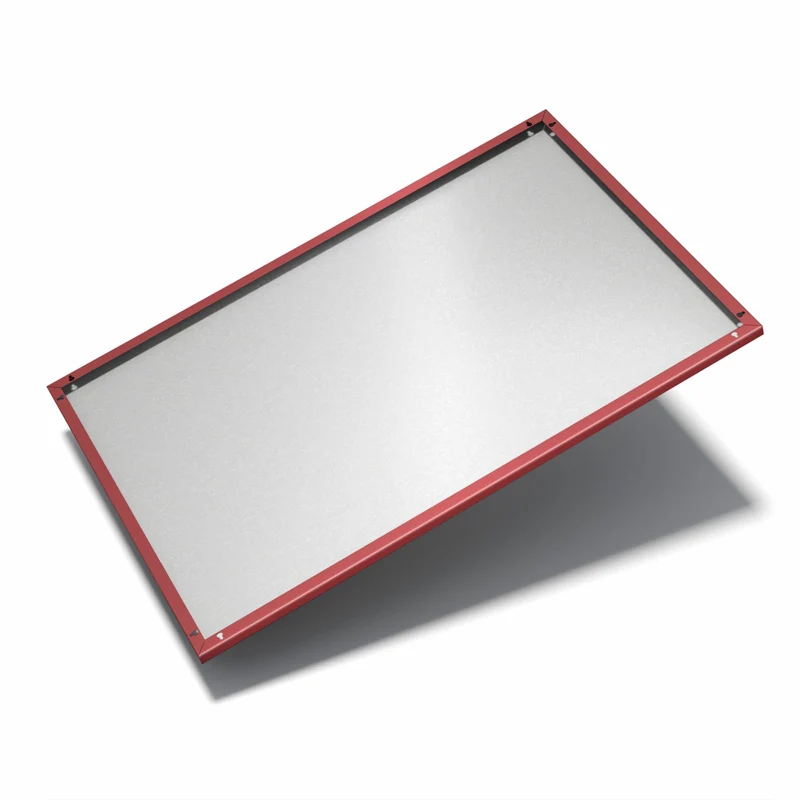 Metall Magnettafel - Bordeauxrot