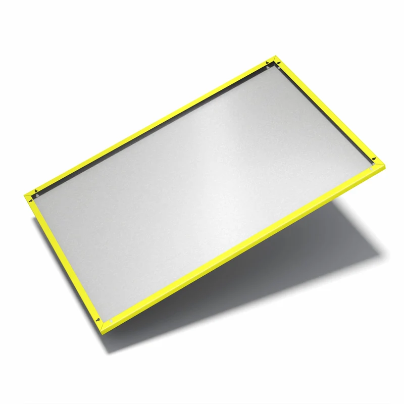 Metall Magnettafel - Zitronengelb
