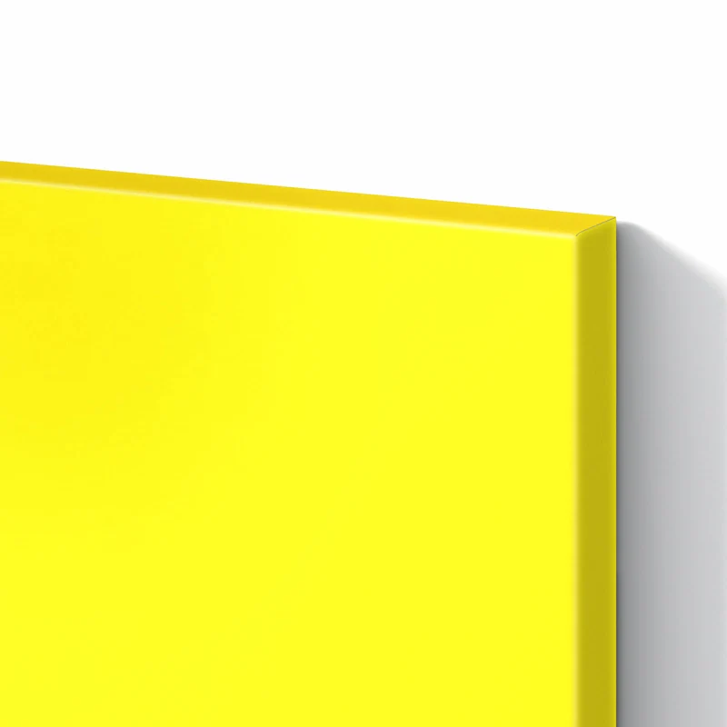 Metall Magnettafel - Sonnengelb