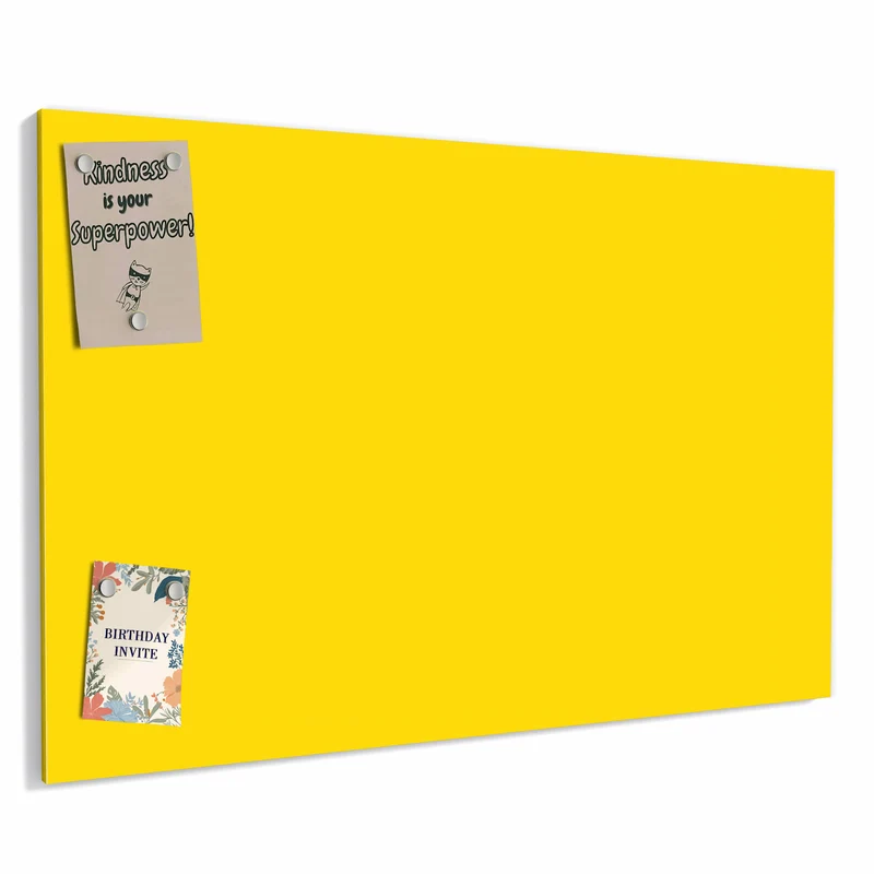 Metall Magnettafel - Kanariengelb