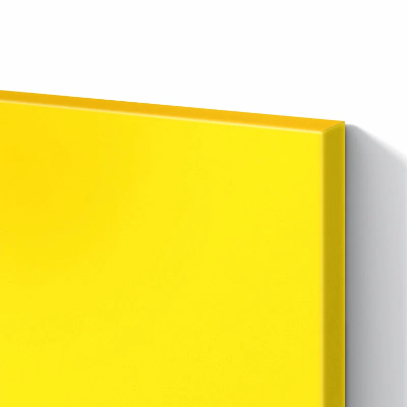Metall Magnettafel - Kanariengelb