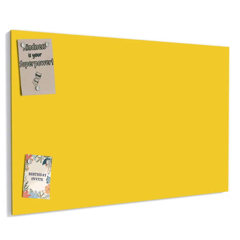 Metall Magnettafel - Goldgelb