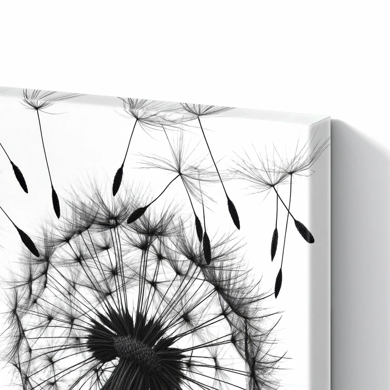 Metall Magnettafel - Pusteblumen in Grau