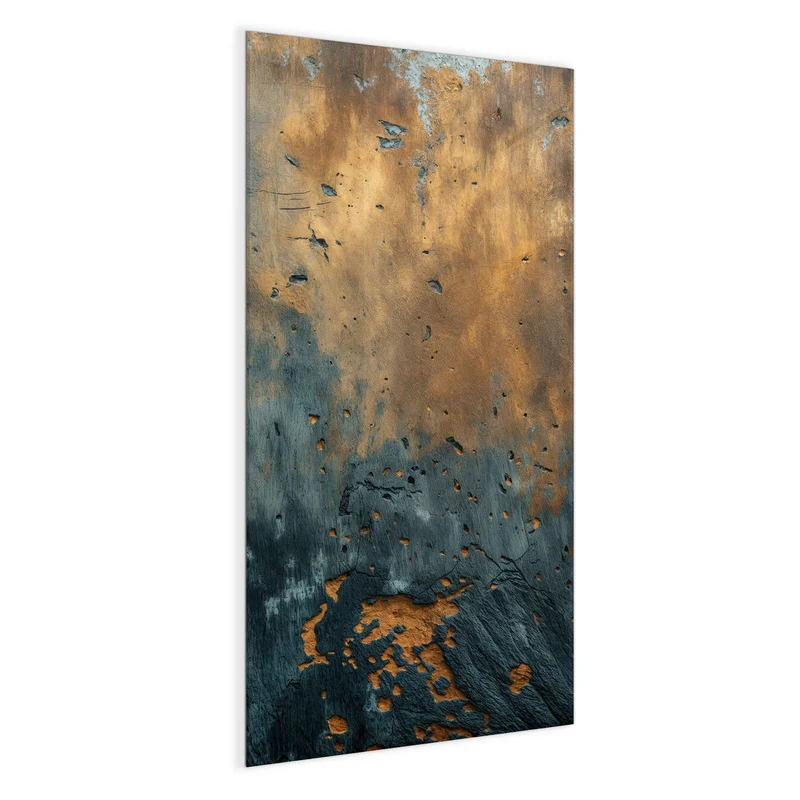 Glas Magnettafel - Rost über Schiefer