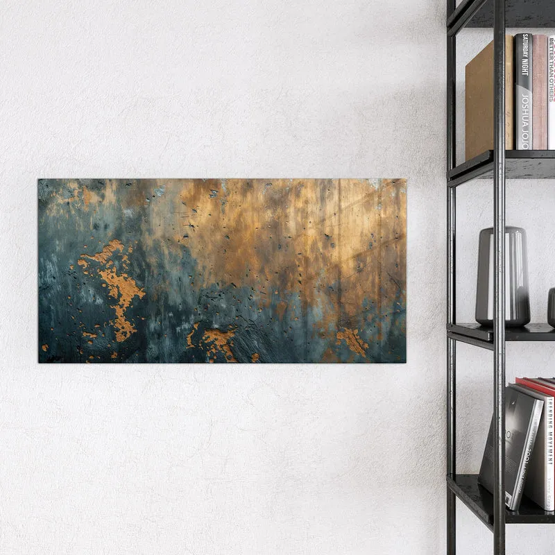 Glas Magnettafel - Rost über Schiefer