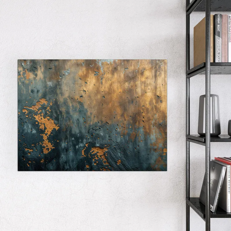 Glas Magnettafel - Rost über Schiefer