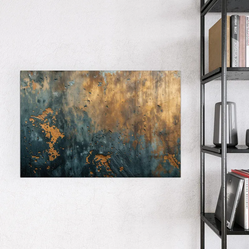 Glas Magnettafel - Rost über Schiefer