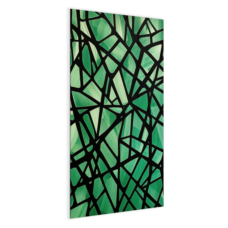 Glas Magnettafel - Glasmosaik in Grün