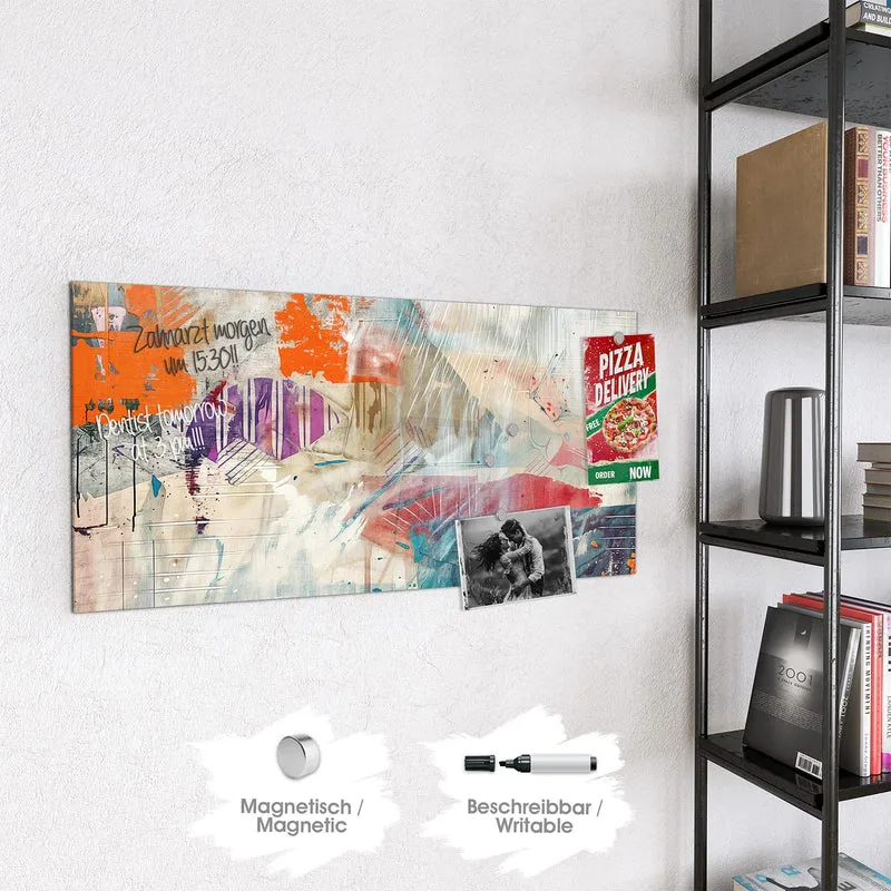 Glas Magnettafel - Moderne Abstraktion