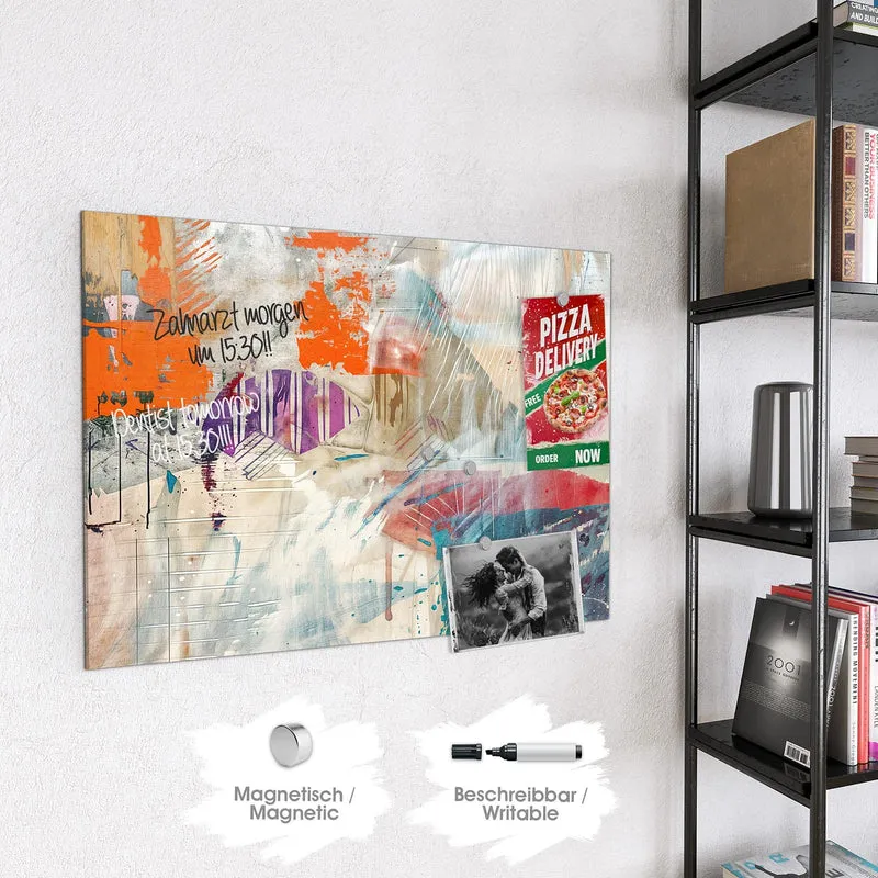 Glas Magnettafel - Moderne Abstraktion