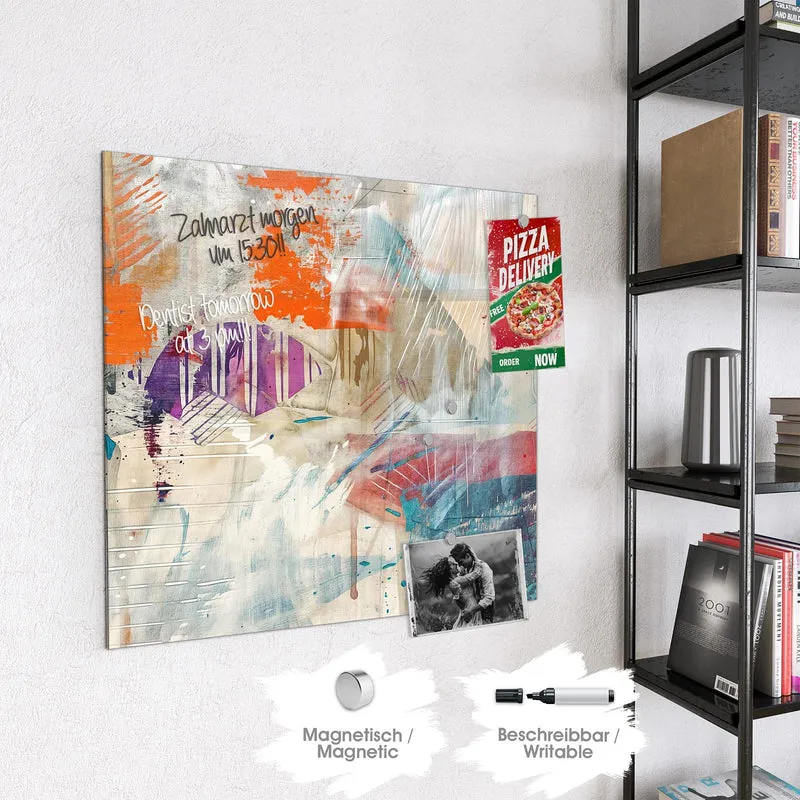 Glas Magnettafel - Moderne Abstraktion