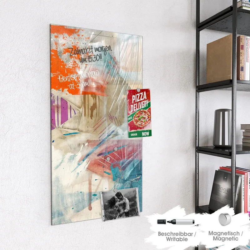 Glas Magnettafel - Moderne Abstraktion