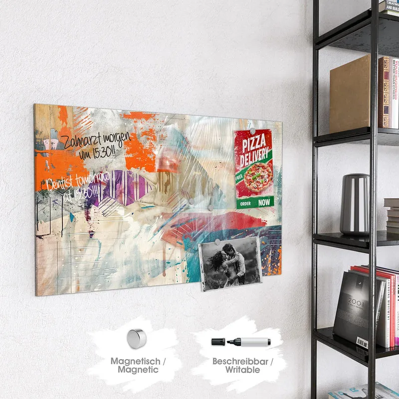 Glas Magnettafel - Moderne Abstraktion
