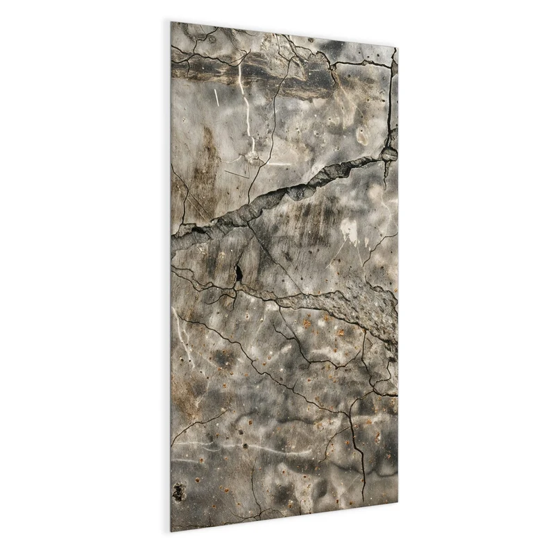 Glas Magnettafel - Tiefe Risse im Stein