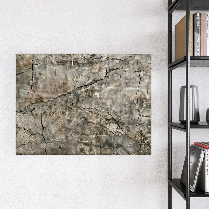 Glas Magnettafel - Tiefe Risse im Stein
