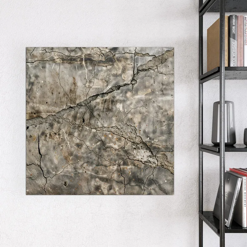 Glas Magnettafel - Tiefe Risse im Stein