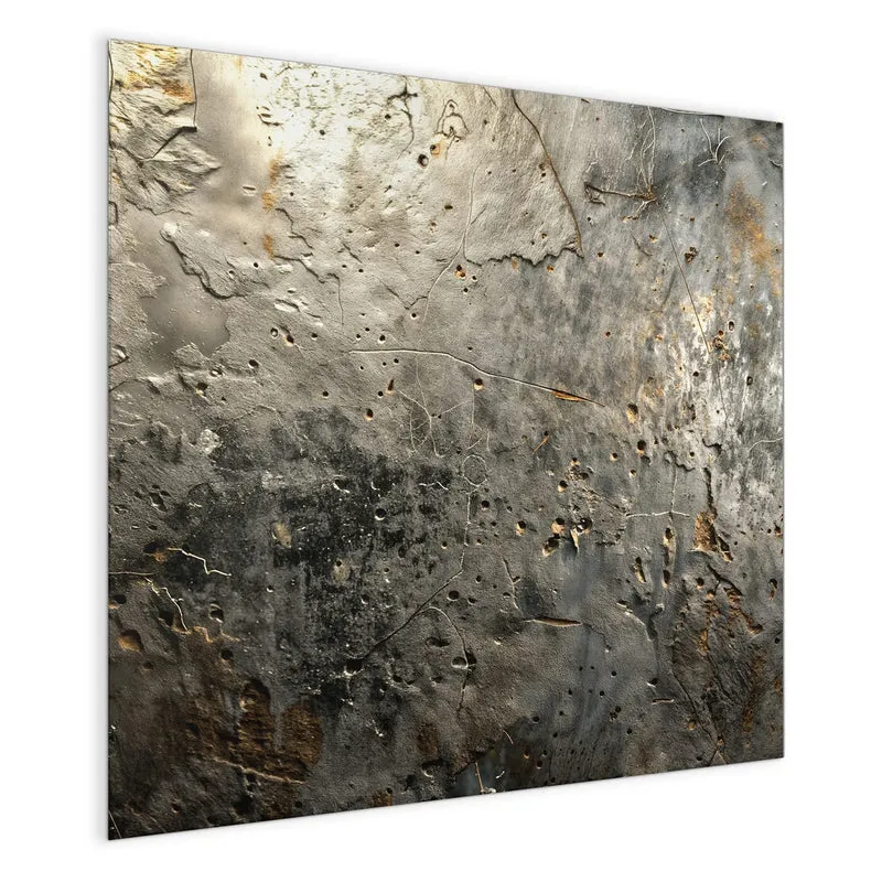Glas Magnettafel - Zerfressenes Metall