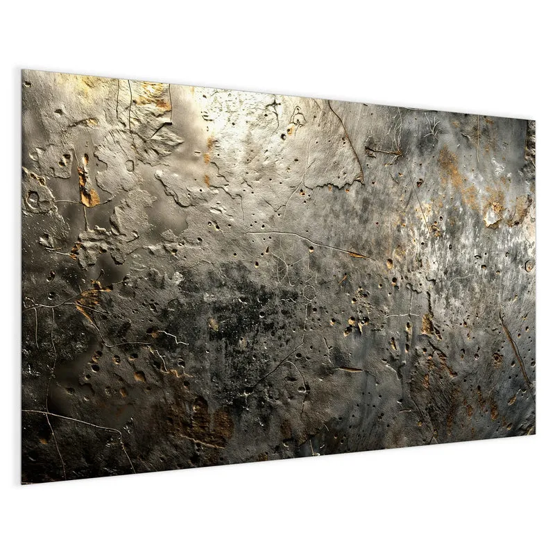 Glas Magnettafel - Zerfressenes Metall