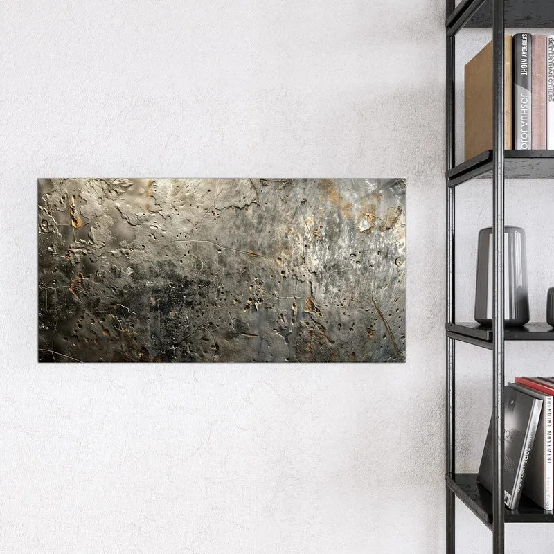 Glas Magnettafel - Zerfressenes Metall