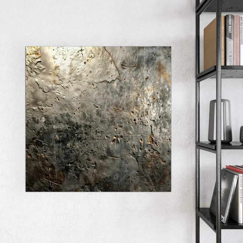 Glas Magnettafel - Zerfressenes Metall