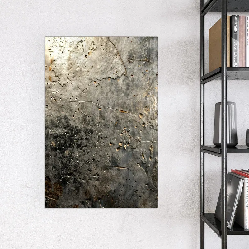 Glas Magnettafel - Zerfressenes Metall