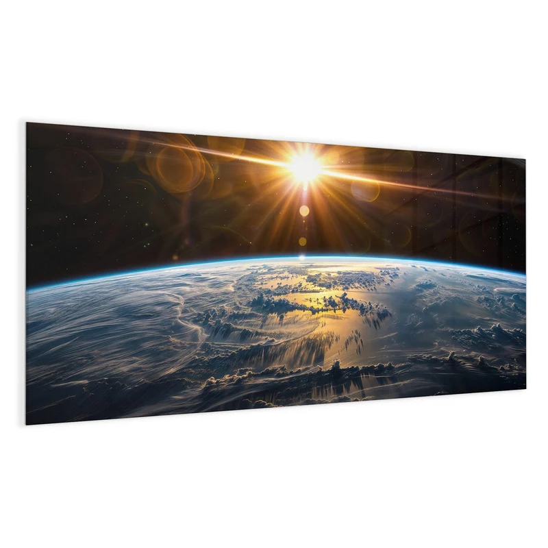 Glas Magnettafel - Goldener Sonnenaufgang