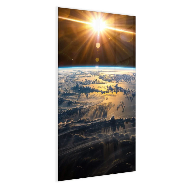 Glas Magnettafel - Goldener Sonnenaufgang