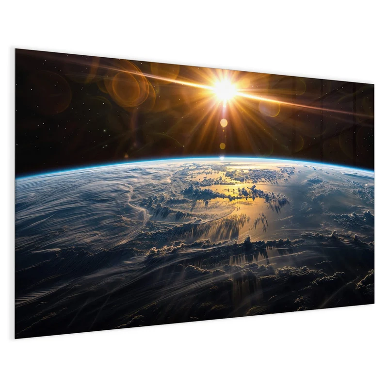Glas Magnettafel - Goldener Sonnenaufgang